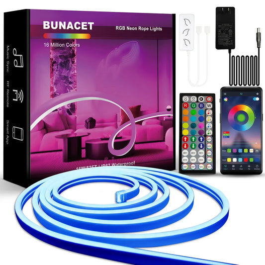 Smart APP LED Strip Lights – SMD 5050 RGB with Remote Control for TV Backlight & Room Decor