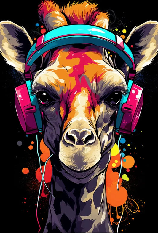 Animal Gamer Poster Set – Graffiti Style Canvas Wall Art for Teen & Gaming Room Decor
