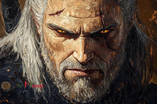 The Witcher 3: Wild Hunt โ Geralt of Rivia Vintage Canvas Poster for Wall Decor
