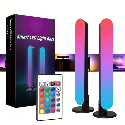 RGB Pickup Light โ USB Rechargeable Music Rhythm Light Bar for Desktop & Holiday Decoration