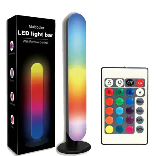 RGB Pickup Light – USB Rechargeable Music Rhythm Light Bar for Desktop & Holiday Decoration
