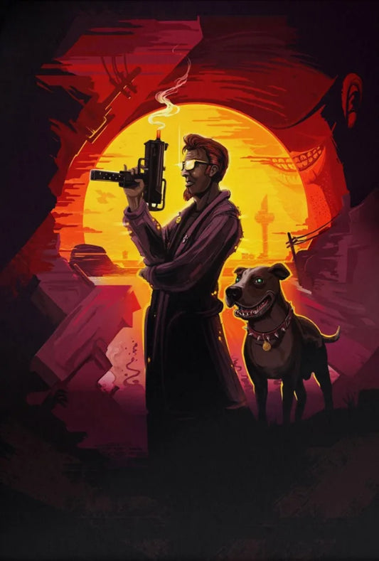 Classic Postal D-Dude Poster – Canvas Wall Art for Gaming Room Decor