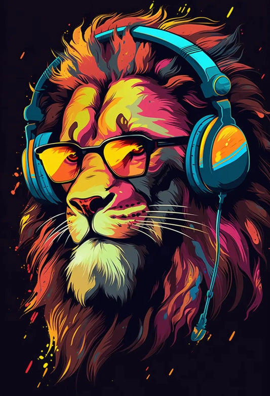 Animal Gamer Poster Set – Graffiti Style Canvas Wall Art for Teen &amp; Gaming Room Decor